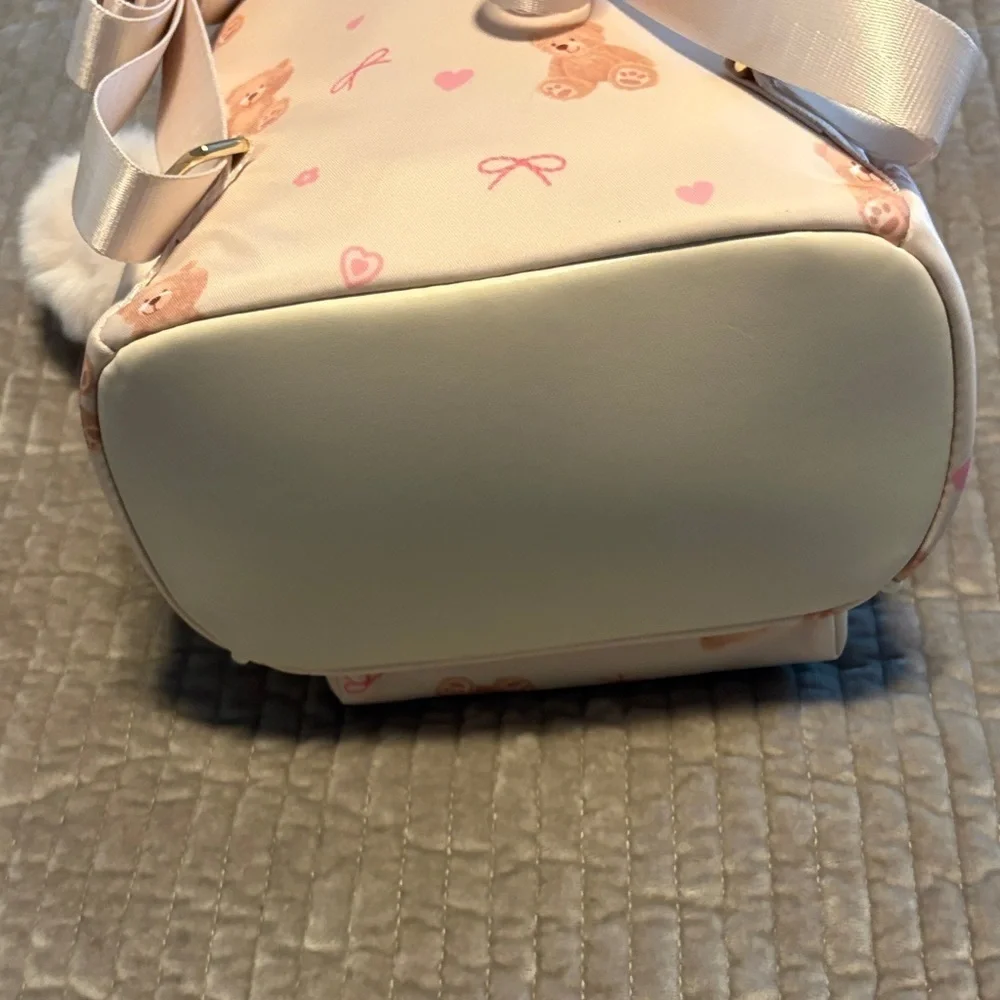 Adorable Cream Teddy Bear Kids Backpack